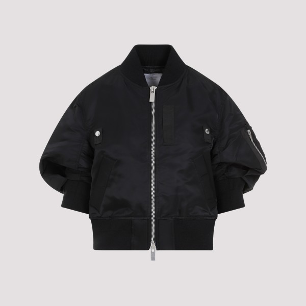 Shop Sacai Nylon Jacket 3 In Black