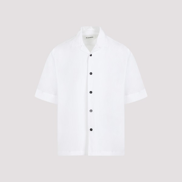 Shop Jil Sander Cotton Shirt 52 In Optic White