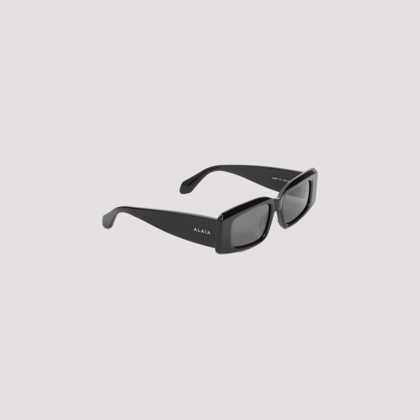 Shop Alaïa Alaia Acetate Sunglasses 53 In Black Grey