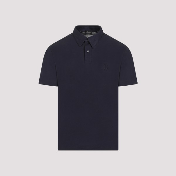 Shop Brioni Wool Polo S In Blue