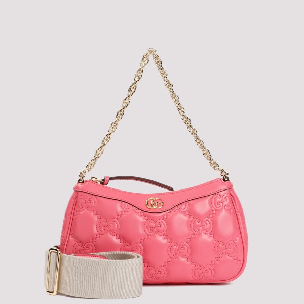 Gucci Gg Matelassé Handbag Unica In Rhodami Pink Natural