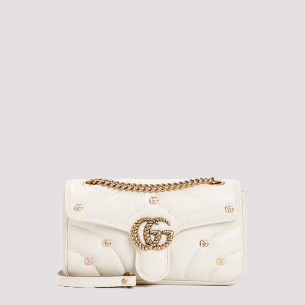 Gucci Gg Marmont Small Shoulder Bag In Antique White