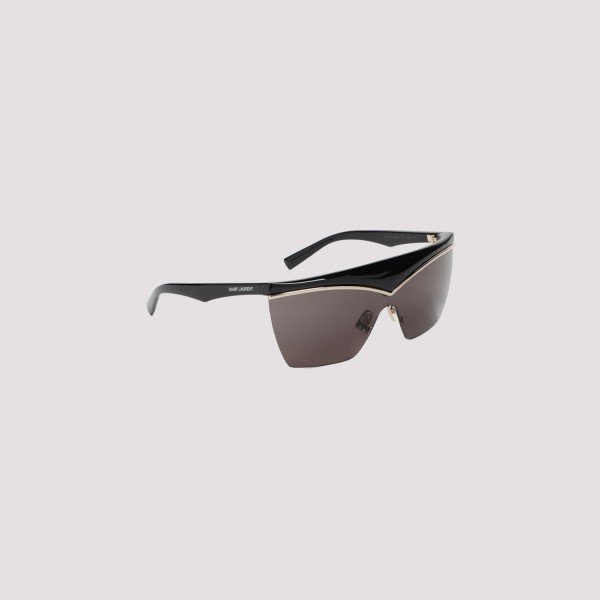 Shop Saint Laurent Sl 614 Mask Sunglasses Unica In Black