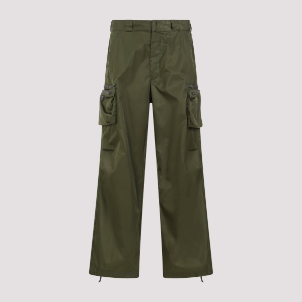 Prada Recycled Polyamide Pants In F Loden