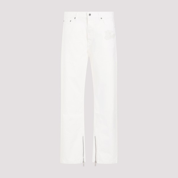 Shop Off-white Off White 90s Logo Skate Raw Jeans 31