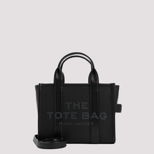 Shop Marc Jacobs The Leather Small Tote Bag Unica In Black