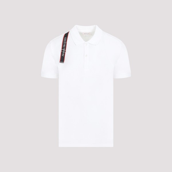 Shop Alexander Mcqueen Cotton Polo M In White