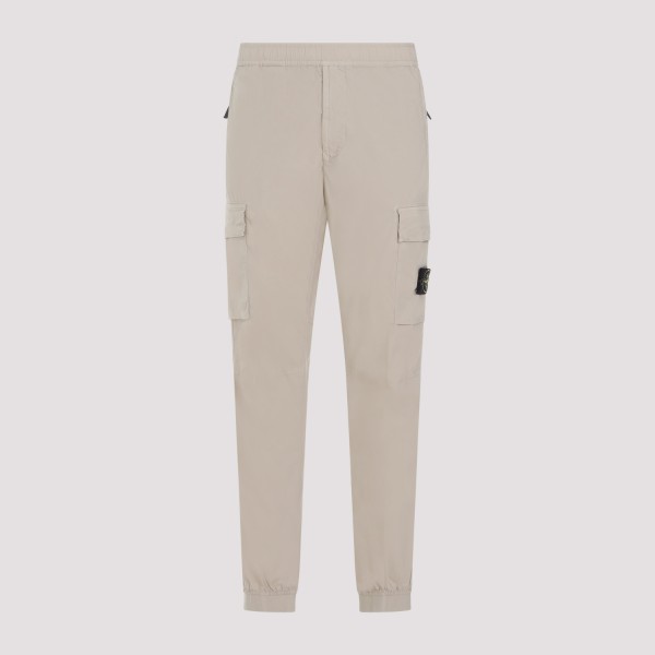 Shop Stone Island Cotton Cargo Pants 33 In V Sand