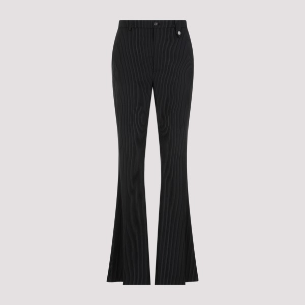 Shop Egonlab Samy Trousers 46 In Black Stripes