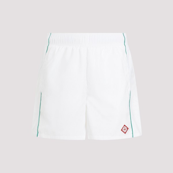 Shop Casablanca Printed Track Shorts L In White