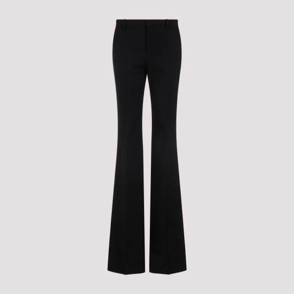 Shop Saint Laurent Wool Pants 38 In Noir