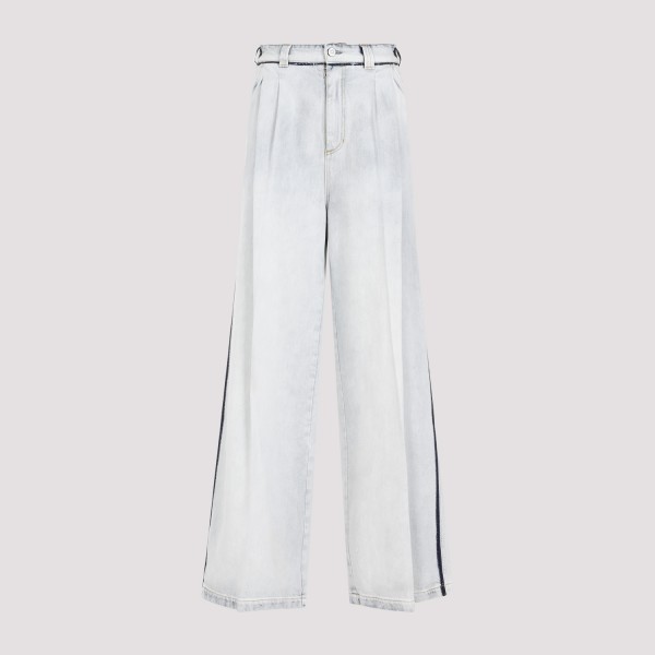 Shop Maison Margiela Cotton Pants 38 In Icy Slip