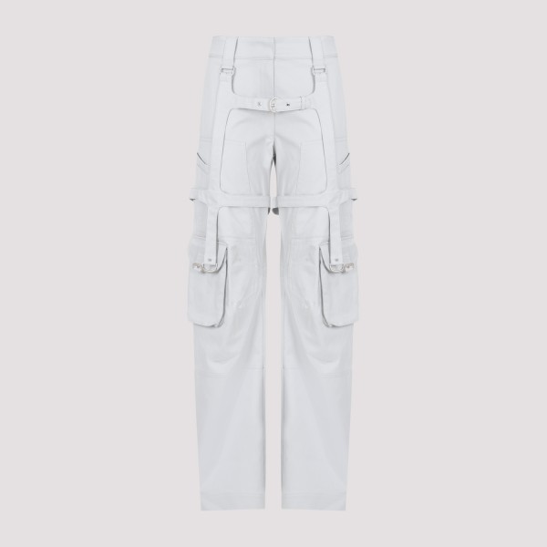 Shop Off-white Off White Cargo Pocket Over Pants 40 In Artic Ice