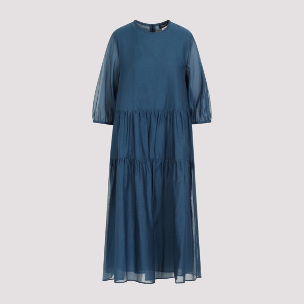 Shop Max Mara `s Etienne Midi Dress 40 In Blu
