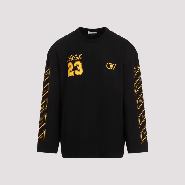 Shop Off-white Off White 23 Wide T-shirt M In Black Gold