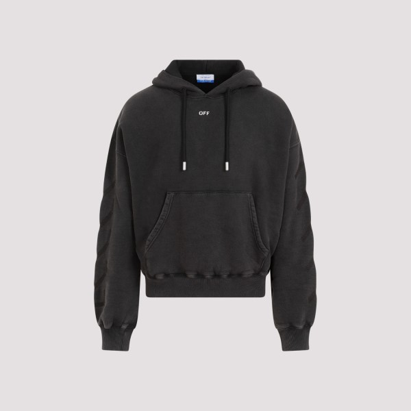 Shop Off-white Off White Matthew Over Hoodie M In Black