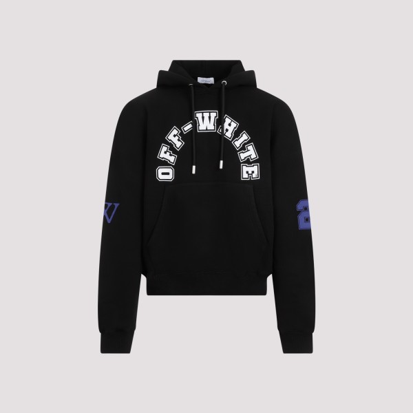 Shop Off-white Off White Football Over Hoodie L In Black White