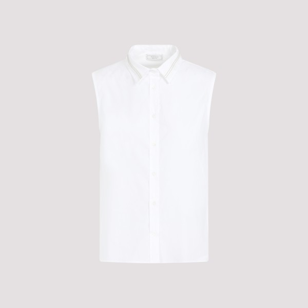 Shop Peserico Ss Shirt 38 In D Bianco