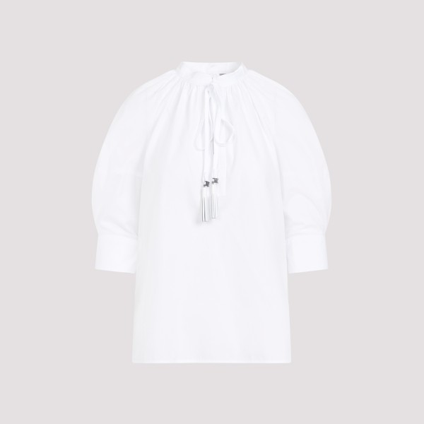 Shop Max Mara Carpi Shirt 40 In Bianco Ottico