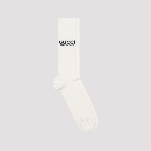 Gucci Cotton Socks In Ivory