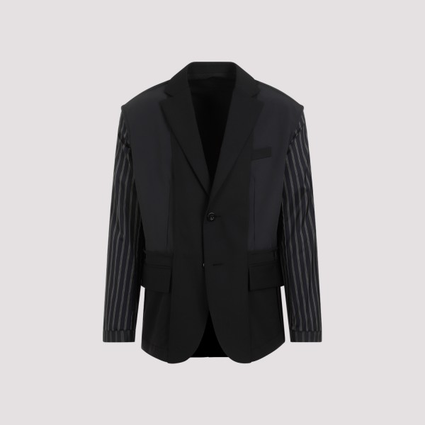Shop Sacai Suiting Jacket 2 In Black