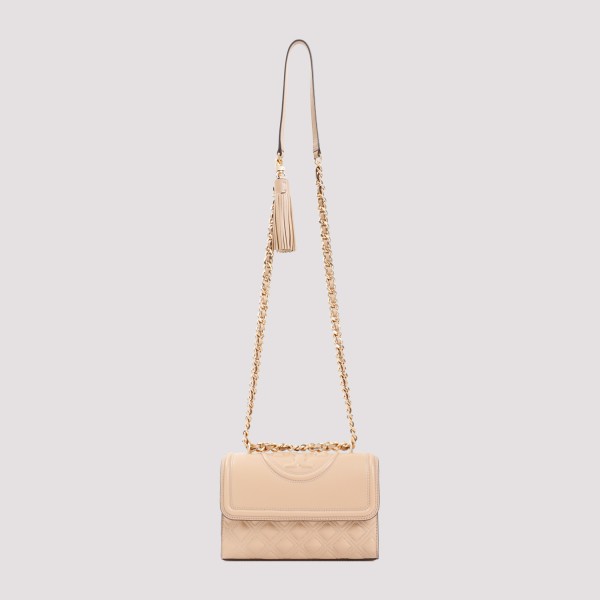 Tory Burch Fleming Small Convertible Shoulder Bag In Neutrals