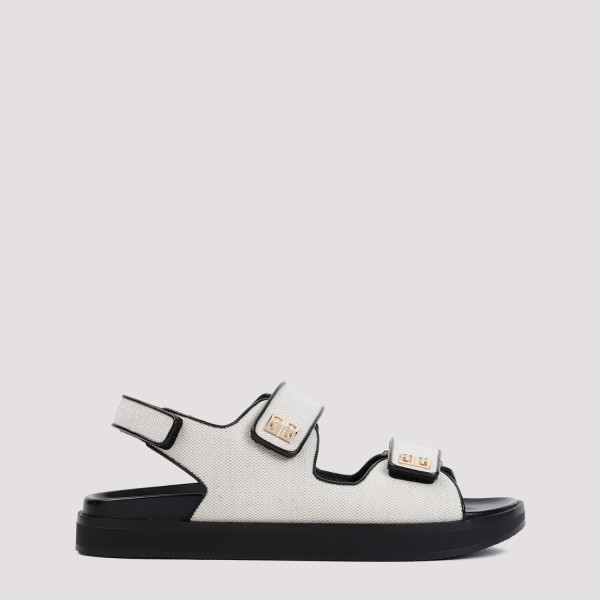 Shop Balenciaga Givenchy 4g Strap Flat Sandals 36 In Ink