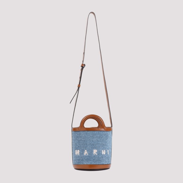 Shop Marni Tropicalia Mini Bucket Bag Unica In Zo Opal Moca
