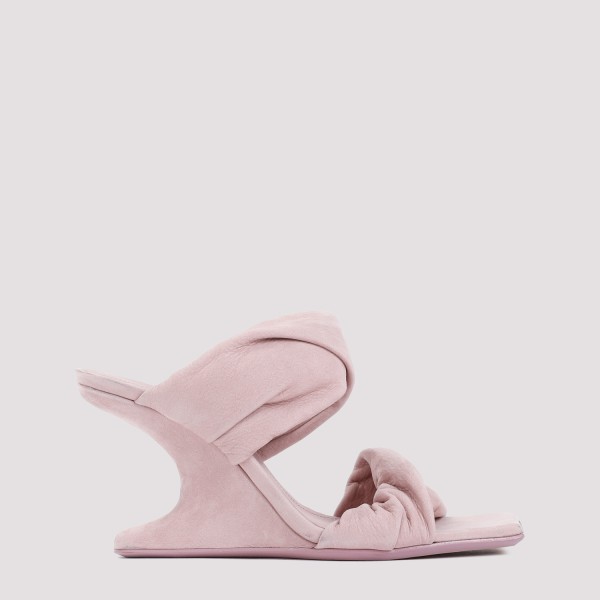 Rick Owens Cantilever 8 Twisted Sandal 37 In Dusty Pink