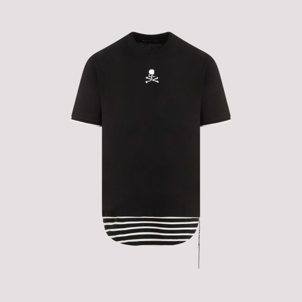Shop Mastermind World Layered T-shirt S In Black Black Border