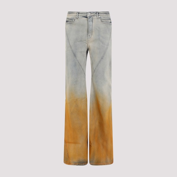 Shop Rick Owens Drkshdw Bias Bootcut Jeans 31 In D Sky Orange