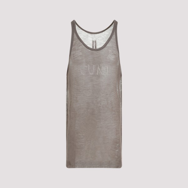 Shop Rick Owens Cunt Tank Top Unica In Dust