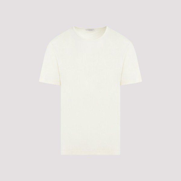 Shop Lemaire Rib U Neck T-shirt Xl In Ye Lemon Glaze