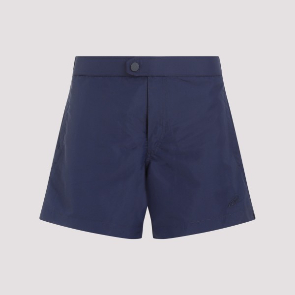 Brioni Polyester Swimshorts In Sapphire
