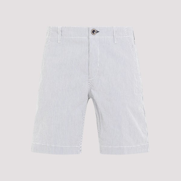 Shop Vilebrequin Chino Stripe Shorts 33 In Blue