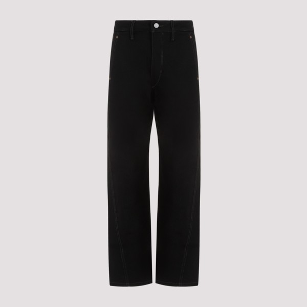 Shop Lemaire Twisted Pants 34 In Bk Black