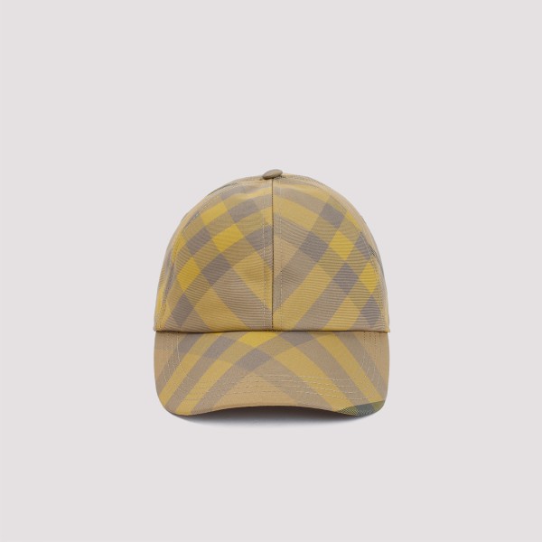 Burberry Check-pattern Baseball Cap In Nude & Neutrals