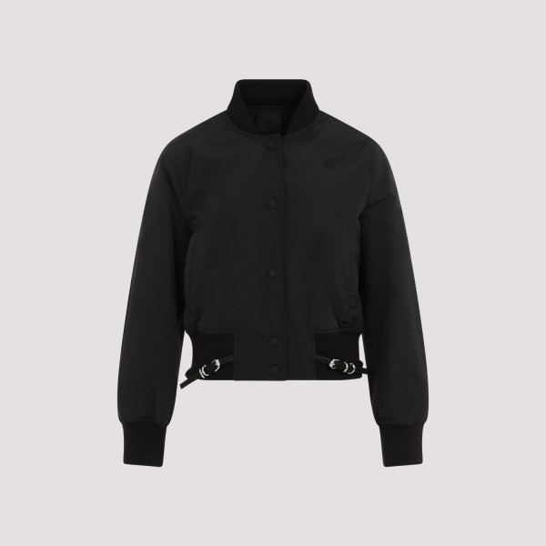 Shop Givenchy Long Sleeve With Attached Belt Blouson 36 In Black