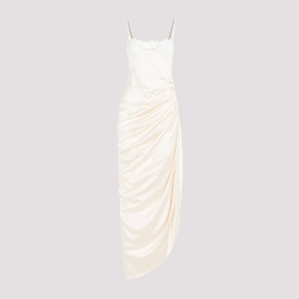 Jacquemus La Saudade Long Dress In Off White