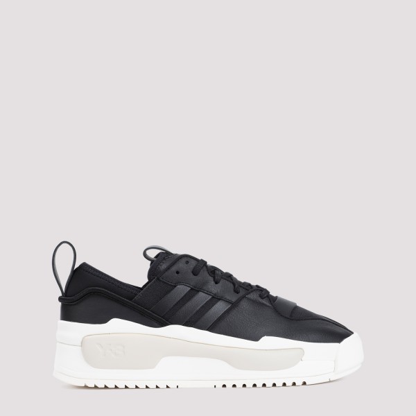 Shop Y-3 Rivalry Sneakers 8 In Black Off White Clear Brown