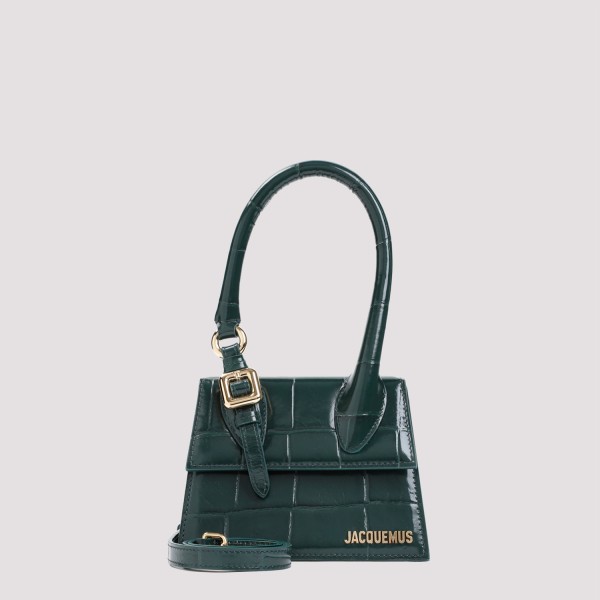 Shop Jacquemus Le Chiquito Moyen Boucle Bag Unica In Dark Green