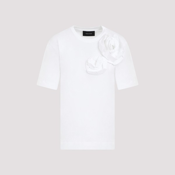 Shop Simone Rocha Boy T-shirt Pressed Rose S In White