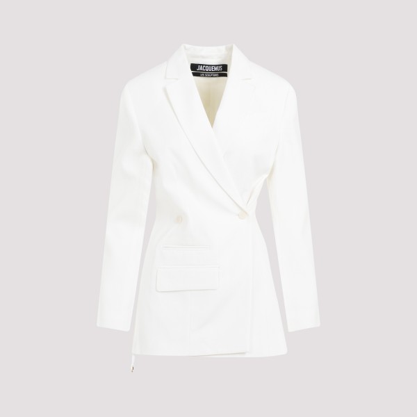 Shop Jacquemus La Veste Tibau Jacket 32 In White