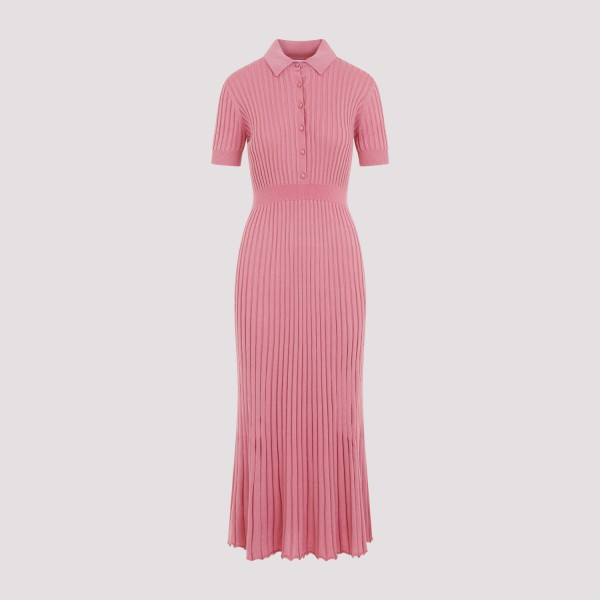 Shop Gabriela Hearst Amor Long Dress M In Rsq Rose Quartz