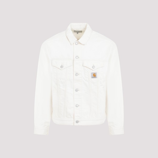 Shop Carhartt Wip Helston Jacket L In White Rinsed