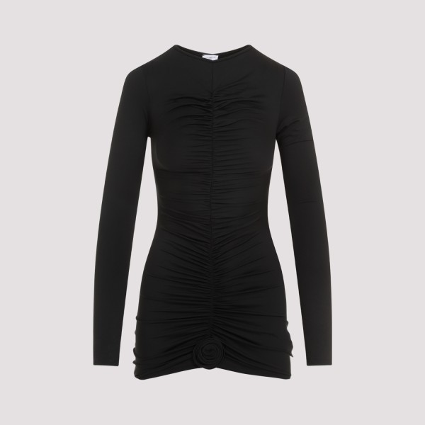 Shop La Reveche Lillibet Mini Dress L In Black