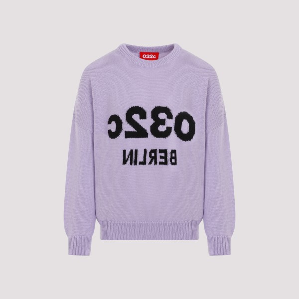 Shop 032c Selfie Pullover M In Washed Lilac