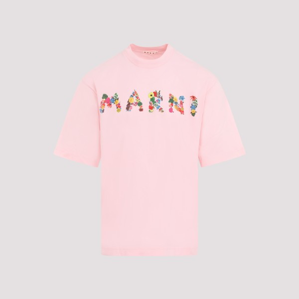 Shop Marni T-shirt 48 In Cbc Magnolia
