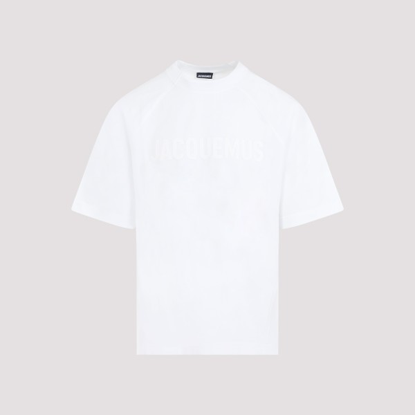 Shop Jacquemus Le T-shirt Typo S In White