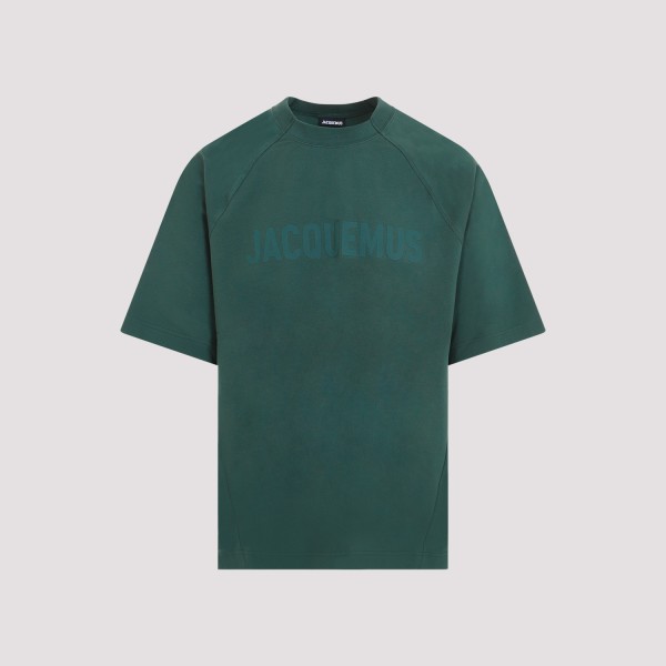 Jacquemus Le T-shirt Typo In Dark Green